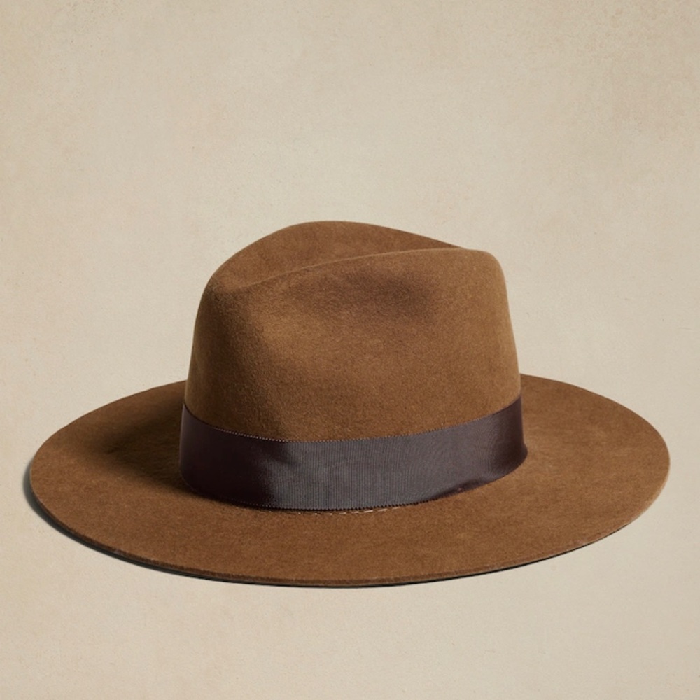 Brown Banana Republic Hampui Fedora NWT/ Size 57